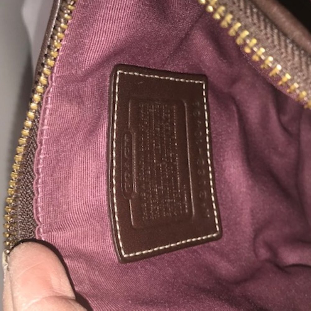 Coach Crossbody Holiday Parchwork Bag. GUC - Picture 6 of 8